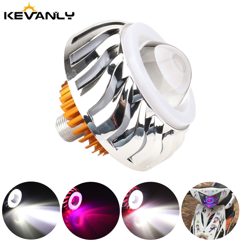 Universal Motorcycle Led Headlight Projector - 1pcs 자동차 오토바이 헤드 라이트 듀얼