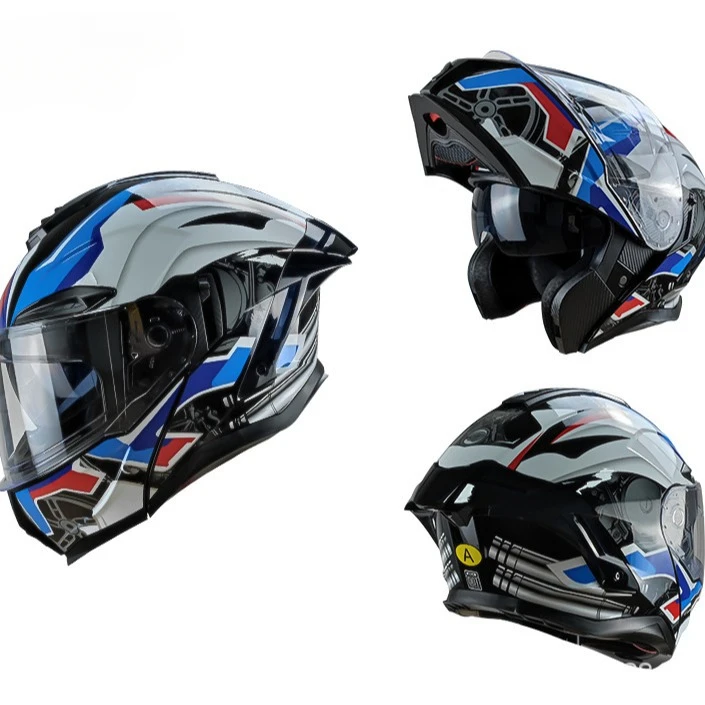 블루투스 듀얼 렌즈 오프로드 레이싱 헬멧이 장착된 오토 - Full Face Motorcycle Helmet With Bluetooth 리뷰 및 가격