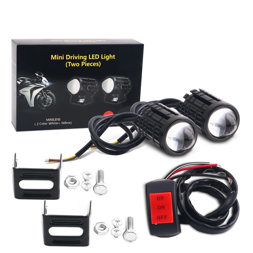 1/2PCS 범용 오토바이 LED 헤드 라이트 프로젝터 - Universal Motorcycle Led Headlight Projector 리뷰 및 가격