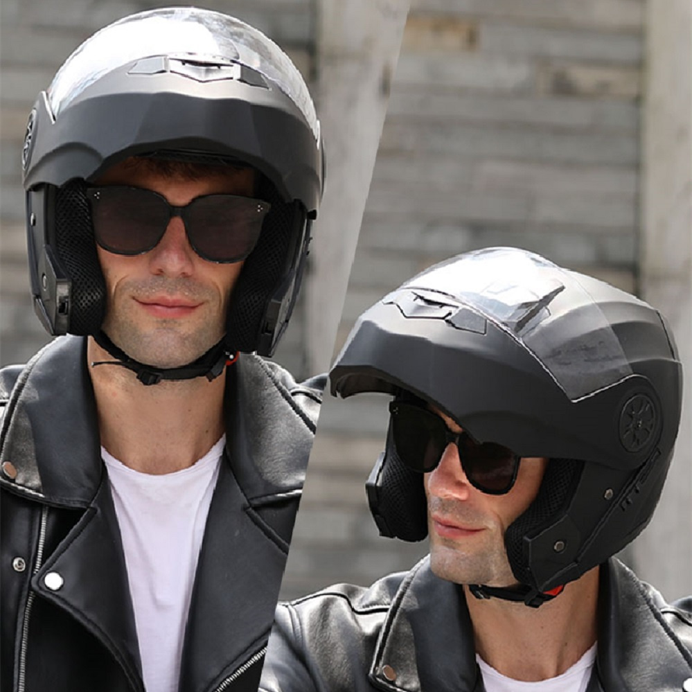 모듈형 이중 렌즈 오토바이 헬멧 최신 플립 페이스 안전 - Full Face Motorcycle Helmet With Bluetooth 리뷰 및 가격