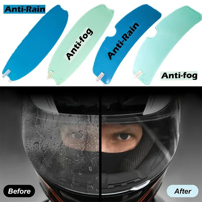 1/4PCS 오토바이 헬멧 투명 패치 필름 안티-안개  - Motorcycle Helmets 리뷰 및 가격