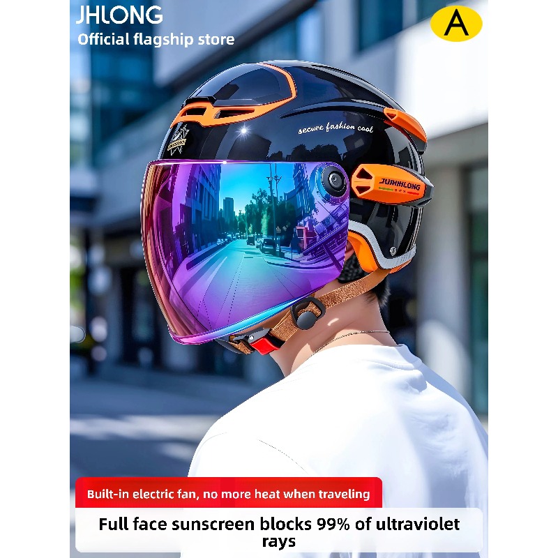 여름 빈티지 오토바이 헬멧 조절 가능한 듀얼 바이저 여 - Dual Visor Motorcycle Racing Helmet 리뷰 및 가격