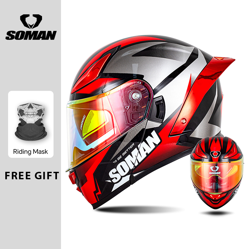 소만 모듈러 헬멧 플립 풀페이스 오토바이 헬멧 듀얼 바 - Dual Visor Motorcycle Racing Helmet 리뷰 및 가격